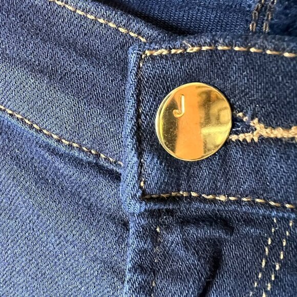 J Brand Jeans Womens Size 28 Dark Washed Cropped Distressed Indigo Exposure - Picture 12 of 16